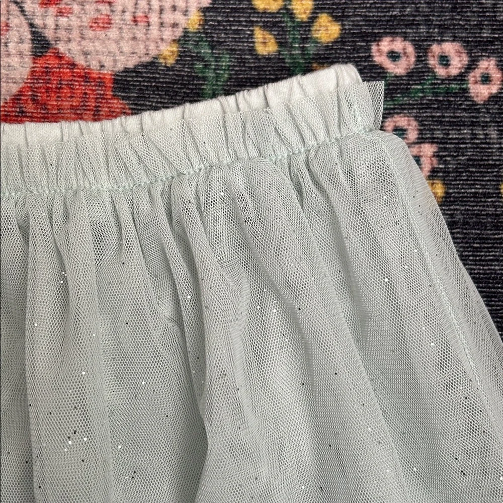 Carter’s Seafoam Green Glitter Tulle Skirt, Size 3T